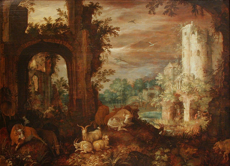 Herds in the ruins